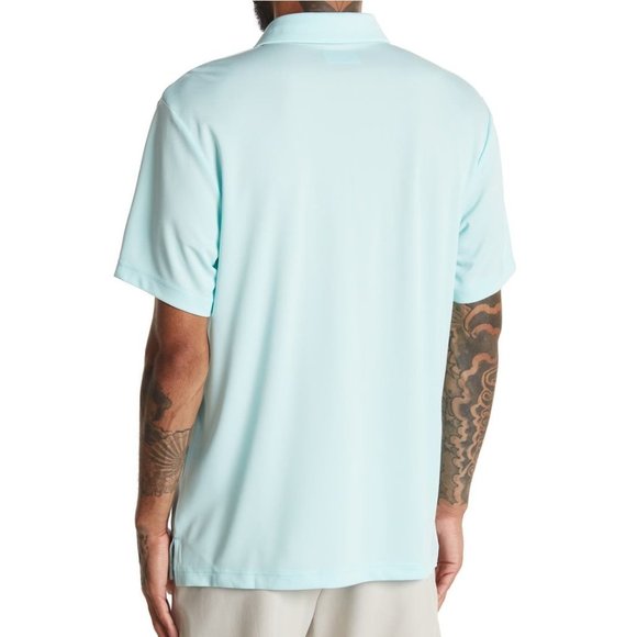 PGA Tour Final Sale NWT $60 Men's Mini Geo Jacquard SS Golf Polo Shirt Polynya L - Picture 3 of 4